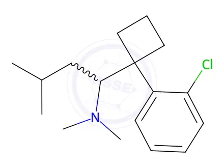 Chemical structure of 4-Deschloro-2-chloro Sibutramine Hydrochloride