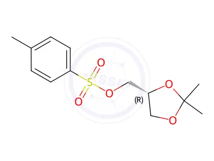 Chemical structure of (R)-(-)-2,2-Dimethyl-1,3-dioxolan-4-ylmethyl p-Toluenesulfonate