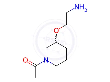 Chemical structure of 1-(3-(2-Aminoethoxy)piperidin-1-yl)ethanone
