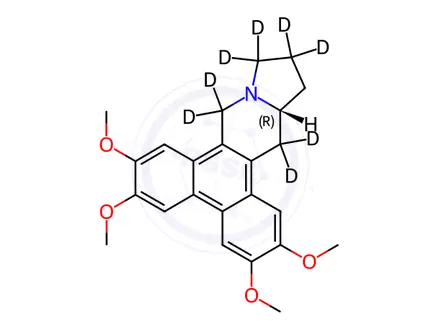 Chemical structure of (+)-(S)-Tylophorine-d8