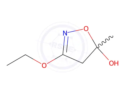 Chemical structure of 5-Isoxazolol, 3-ethoxy-4,5-dihydro-5-methyl-(9CI)