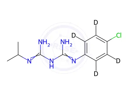 Chemical structure of Proguanil-d4