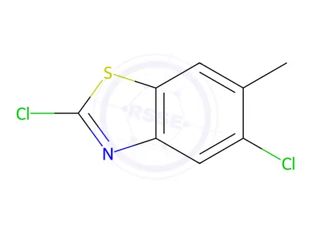 Chemical structure of Benzothiazole, 2,5-dichloro-6-methyl-(9CI)