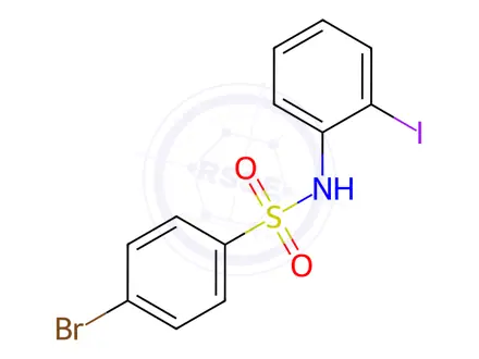 Chemical structure of 4-Bromo-n-(2-iodophenyl)benzenesulfonamide