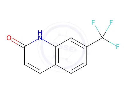 Chemical structure of 2-Hydroxy-7-(trifluoromethyl)quinoline