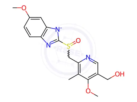 Chemical structure of 5-Hydroxy Omeprazole Sodium Salt