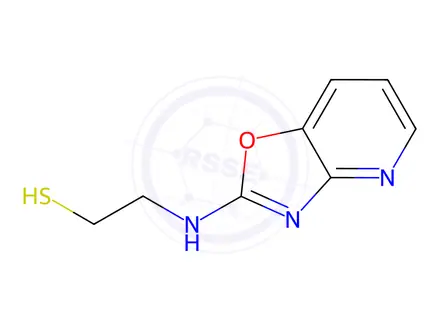 Chemical structure of Ethanethiol, 2-(oxazolo[4,5-b]pyridin-2-ylamino)-(9CI)