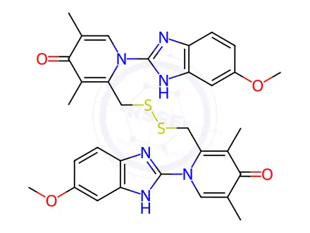 Chemical structure of Esomeprazole Impurity H215/02