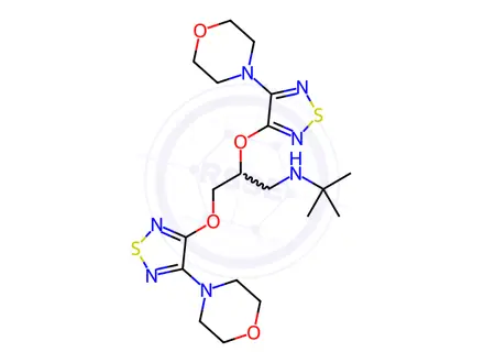 Chemical structure of Timolol Maleate Impurity 3 Monomer (Timolol Maleate EP Impurity C)