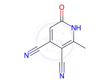 Chemical structure of 3,4-Pyridinedicarbonitrile, 1,6-dihydro-2-methyl-6-oxo-(9CI)