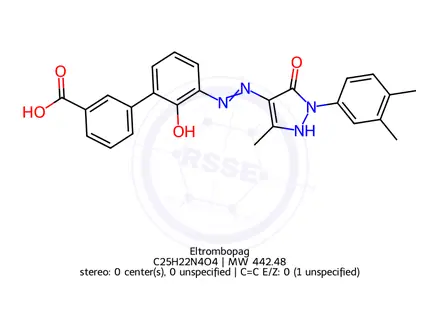Chemical structure of Eltrombopag Olamineg Impurity 42