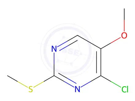 Chemical structure of 4-Chloro-5-methoxy-2-(methylthio)pyrimidine