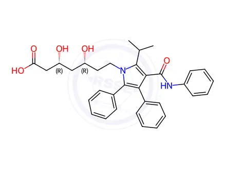 Chemical structure of Atorvastatin Calcium EP Impurity A Sodium