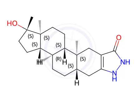 Chemical structure of 3'-Hydroxystanozolol
