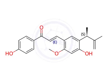 Chemical structure of Licochalcone E