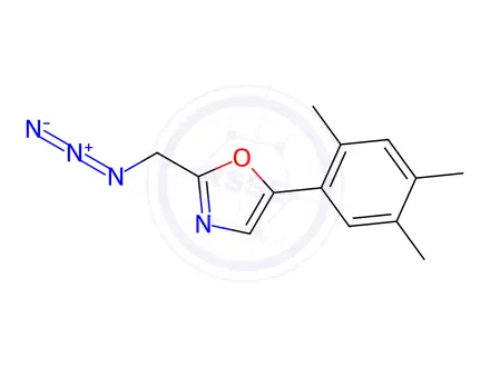 Chemical structure of 2-(Azidomethyl)-5-(2,4,5-trimethylphenyl)oxazole