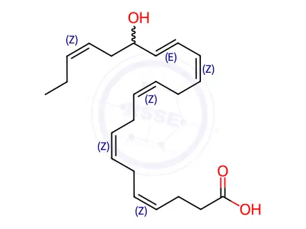 Chemical structure of (+/-)17-HDoHE