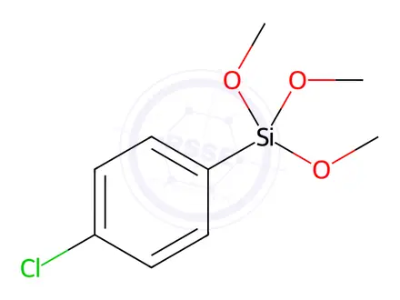 Chemical structure of (4-Chlorophenyl)trimethoxysilane