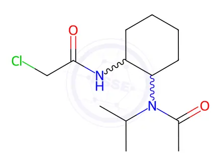 Chemical structure of 2-Chloro-N-(2-(N-isopropylacetamido)cyclohexyl)acetamide