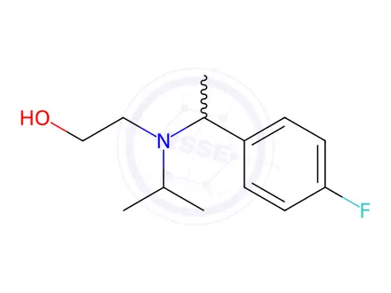 Chemical structure of 2-((1-(4-Fluorophenyl)ethyl)(isopropyl)amino)ethanol