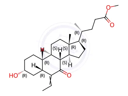 Chemical structure of Obeticholic Acid Impurity 57