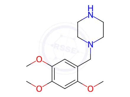 Chemical structure of Trimetazidine Impurity E HCl