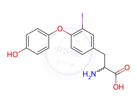 Chemical structure of Levothyroxine Sodium Impurity 61