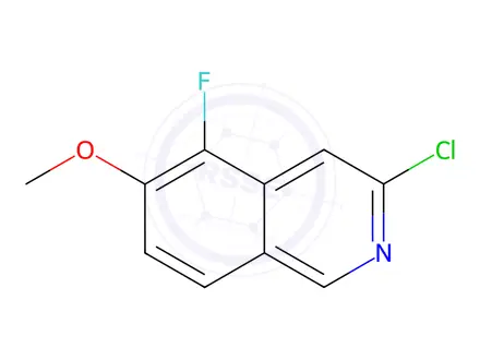 Chemical structure of Isoquinoline, 3-chloro-5-fluoro-6-methoxy-
