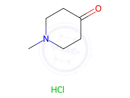 Chemical structure of 1-Methyl-4-piperidinol hydrochloride
