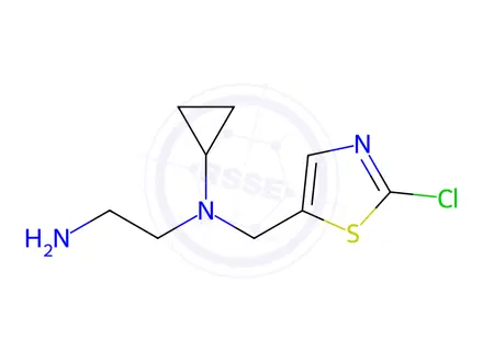 Chemical structure of N1-((2-Chlorothiazol-5-yl)methyl)-N1-cyclopropylethane-1,2-diamine