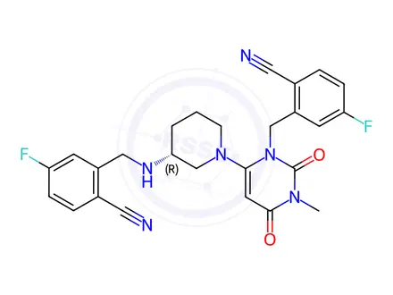 Chemical structure of Trelagliptin Impurity N
