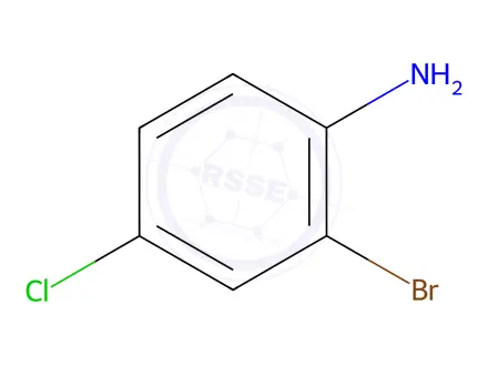 Chemical structure of 2-Bromo-4-chlroaniline