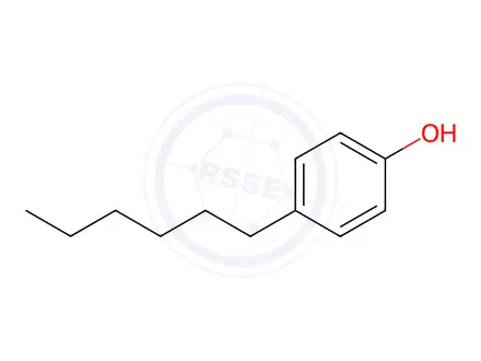 Chemical structure of 4-Hexylphenol