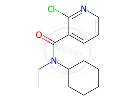 Chemical structure of 2-Chloro-N-cyclohexyl-N-ethylnicotinamide