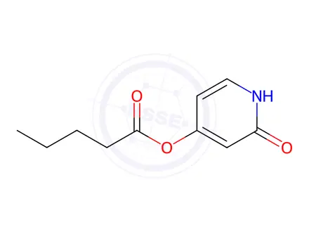 Chemical structure of Pentanoic acid, 1,2-dihydro-2-oxo-4-pyridinyl ester (9CI)