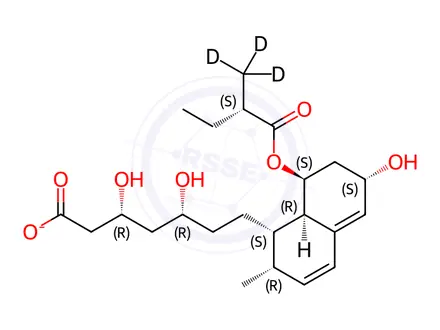 Chemical structure of Pravastatin-d3 Sodium Salt (major)