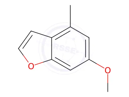 Chemical structure of Benzofuran, 6-methoxy-4-methyl-