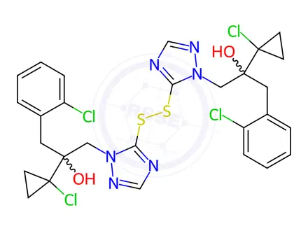 Chemical structure of Prothioconazole disulphide