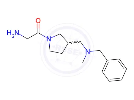 Chemical structure of 2-Amino-1-(3-((benzyl(methyl)amino)methyl)pyrrolidin-1-yl)ethanone