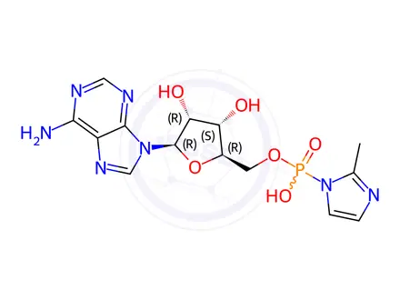 Chemical structure of adenosine 5'-phospho-2-methylimidazolide