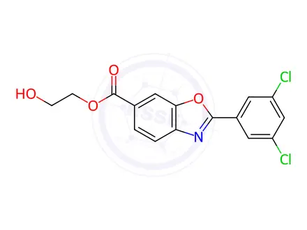 Chemical structure of Tafamidis Impurity 17