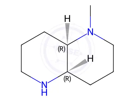 Chemical structure of (4AR,8aR)-rel-Decahydro-1-methyl-1,5-naphthyridine