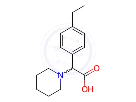 Chemical structure of 2-(4-Ethylphenyl)-2-(piperidin-1-yl)acetic acid