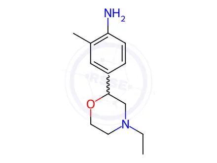 Chemical structure of 4-(4-Ethylmorpholin-2-yl)-2-methylaniline