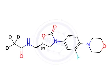 Chemical structure of (R)-Linezolid-d3