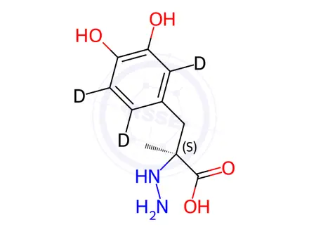 Chemical structure of Carbidopa-d3