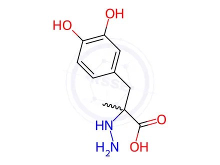 Chemical structure of D,L-Carbidopa