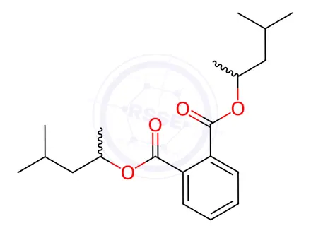 Chemical structure of Bis(4-methyl-2-pentyl)phthalate