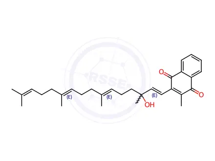 Chemical structure of Vitamin K2 Impurity 70