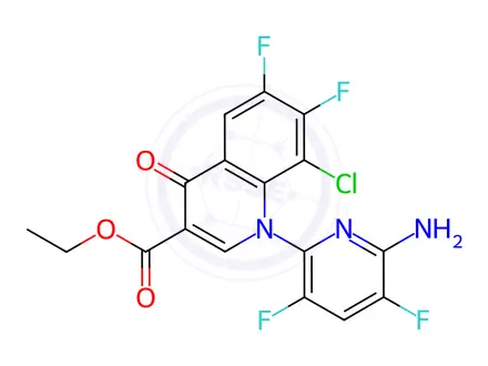 Chemical structure of Delafloxacin 6,7-difluoro